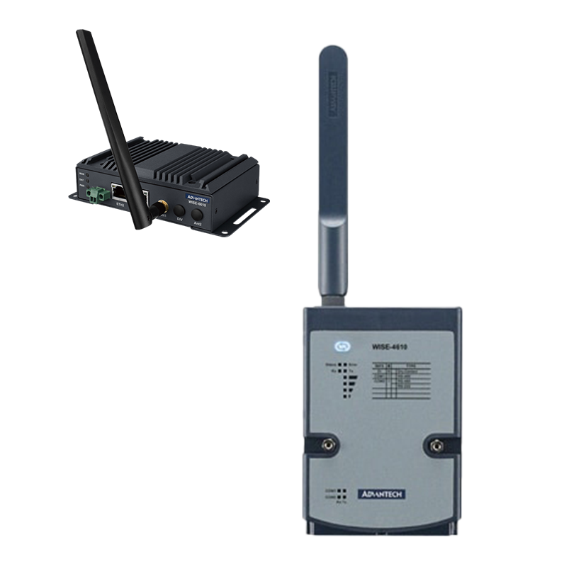 LoRaWAN IoT 무선 모듈식 I/O 및 산업용 LoRaWAN 게이트웨이 w/AS923Hz ( WISE-4610-NA + WISE-6610-TB 번들 제품 )