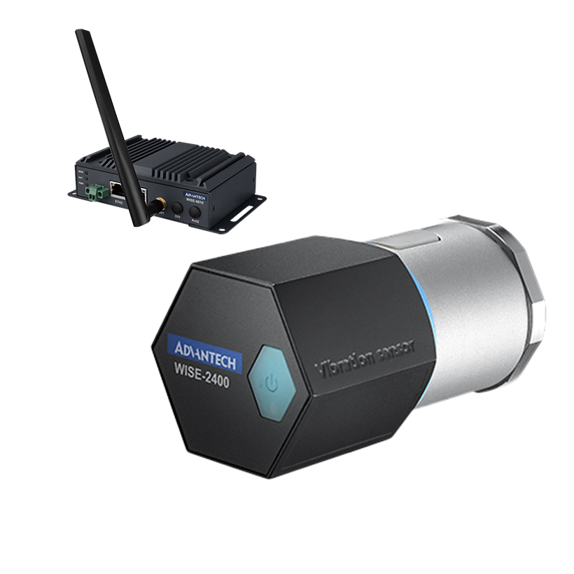 LoRaWAN 기반 무선 진동 센서 및 산업용 LoRaWAN 게이트웨이 ( WISE-2410-NB + WISE-6610-TB 번들 제품)