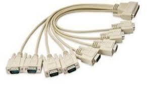 1m Male DB-62 to 8x Male DB-9 Cable